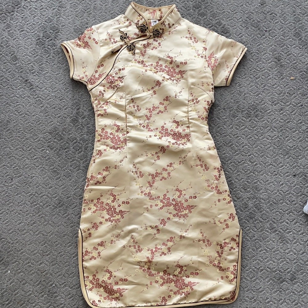 Gold Satin dress